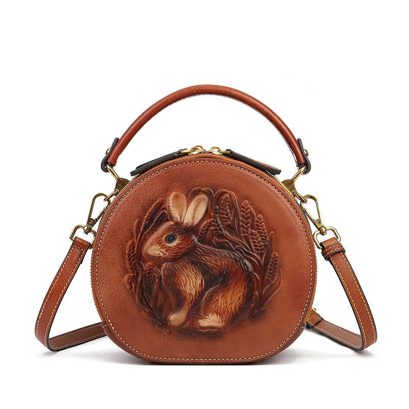 Leather Rabbit Louise Bag Light Brown