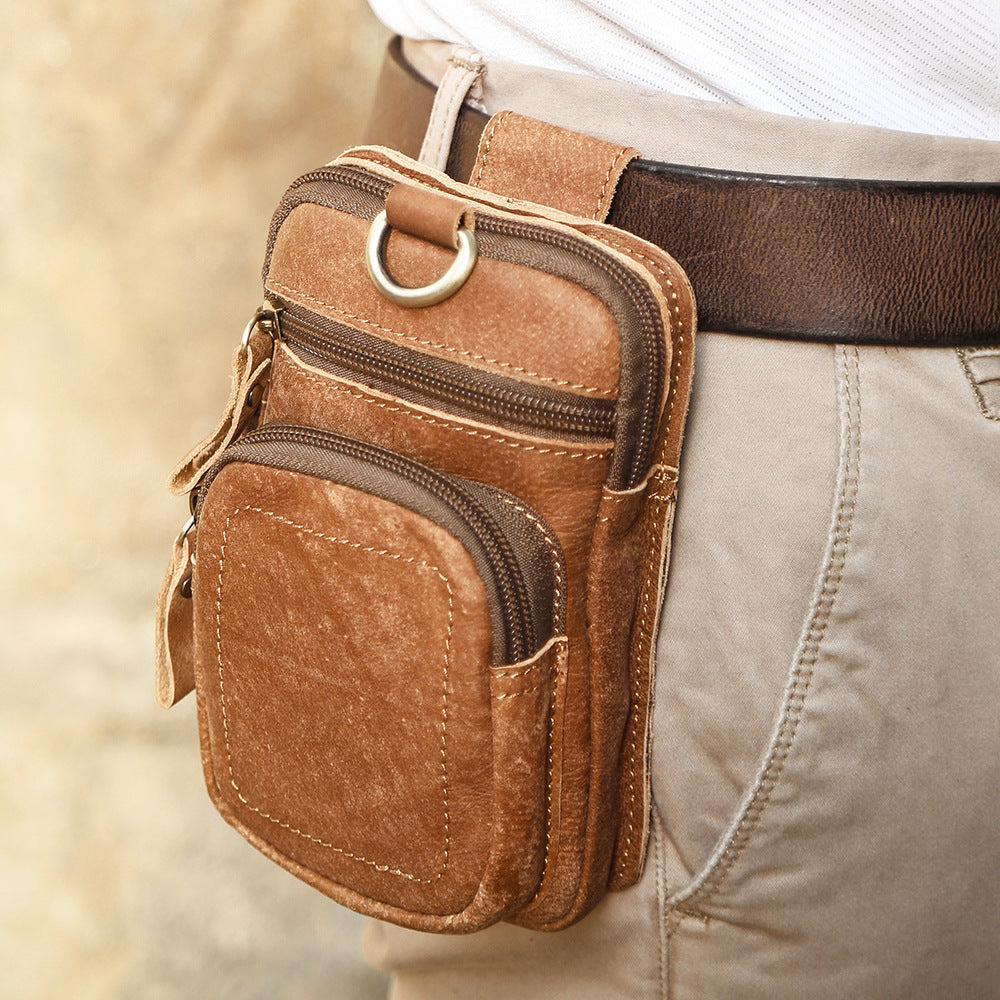 chiiiibag Shrink Leather Waist Bag