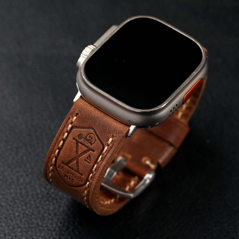 Vintage leather apple outlet watch band