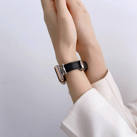 Banded Leather Apple Watch Strap