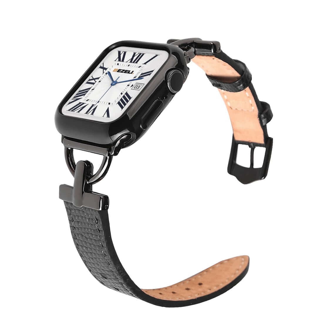 Banded Leather Apple Watch Strap