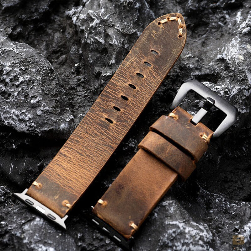 Vintage Leather Apple Watch Strap