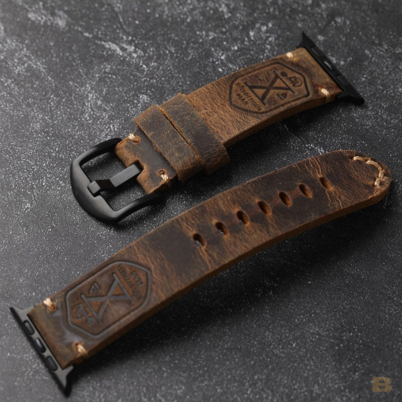 Vintage Leather Apple Watch Strap