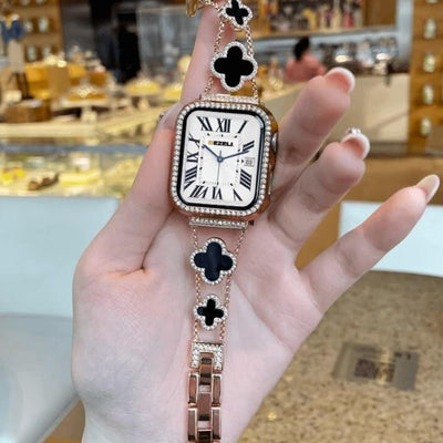 Jewelled Clover Apple Watch Strap