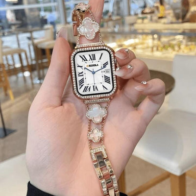 Jewelled Clover Apple Watch Strap