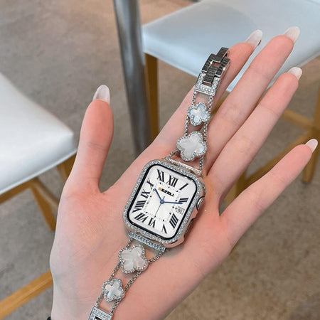 Jewelled Clover Apple Watch Strap