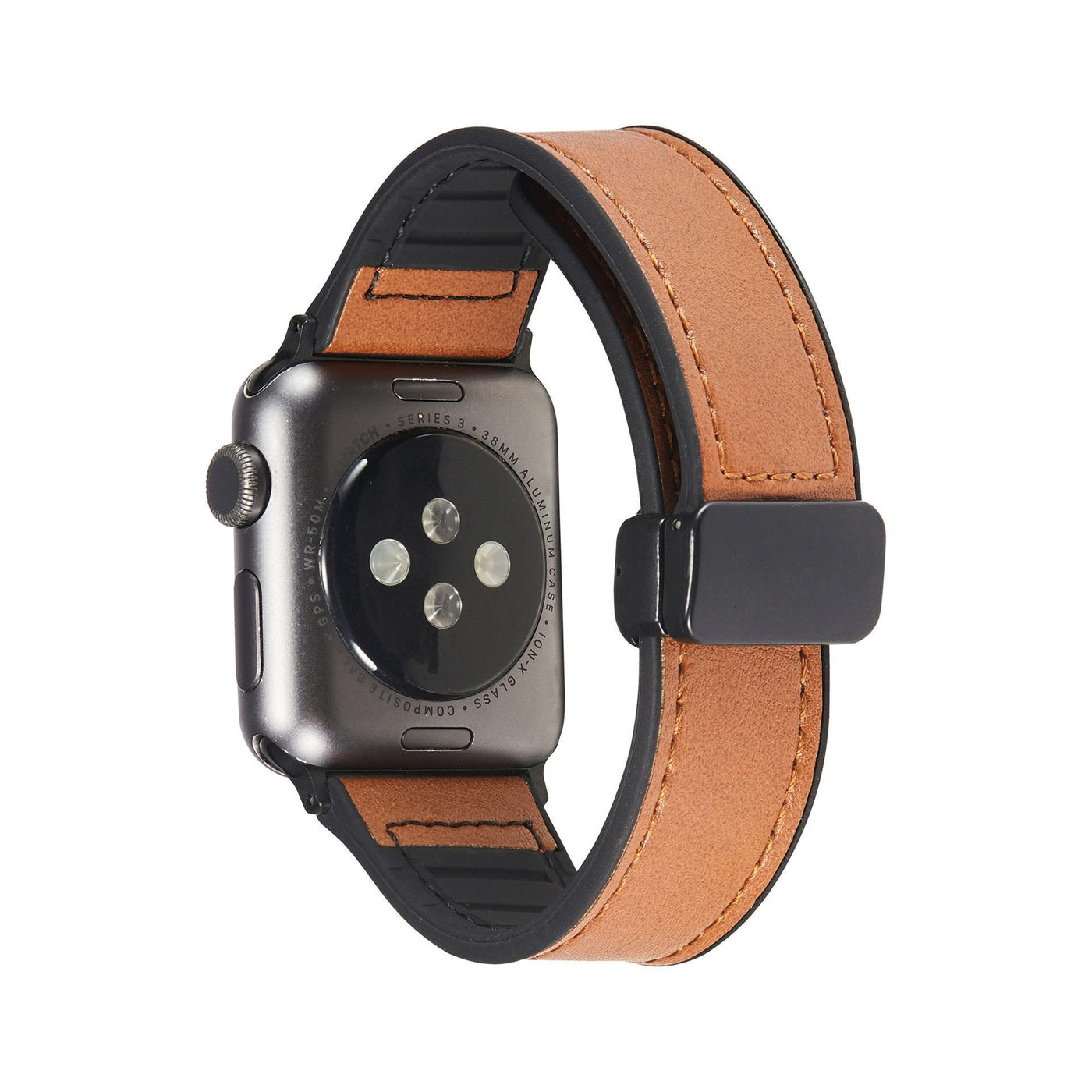 Magnetic Leather Apple Watch Strap