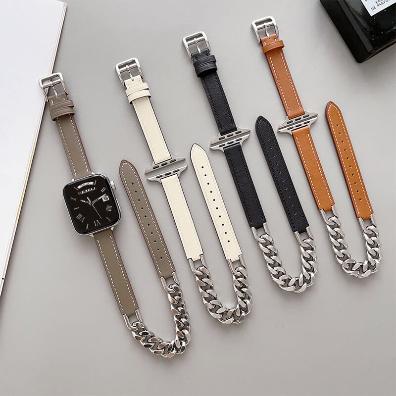Leather Chain Strap for Apple Watch
