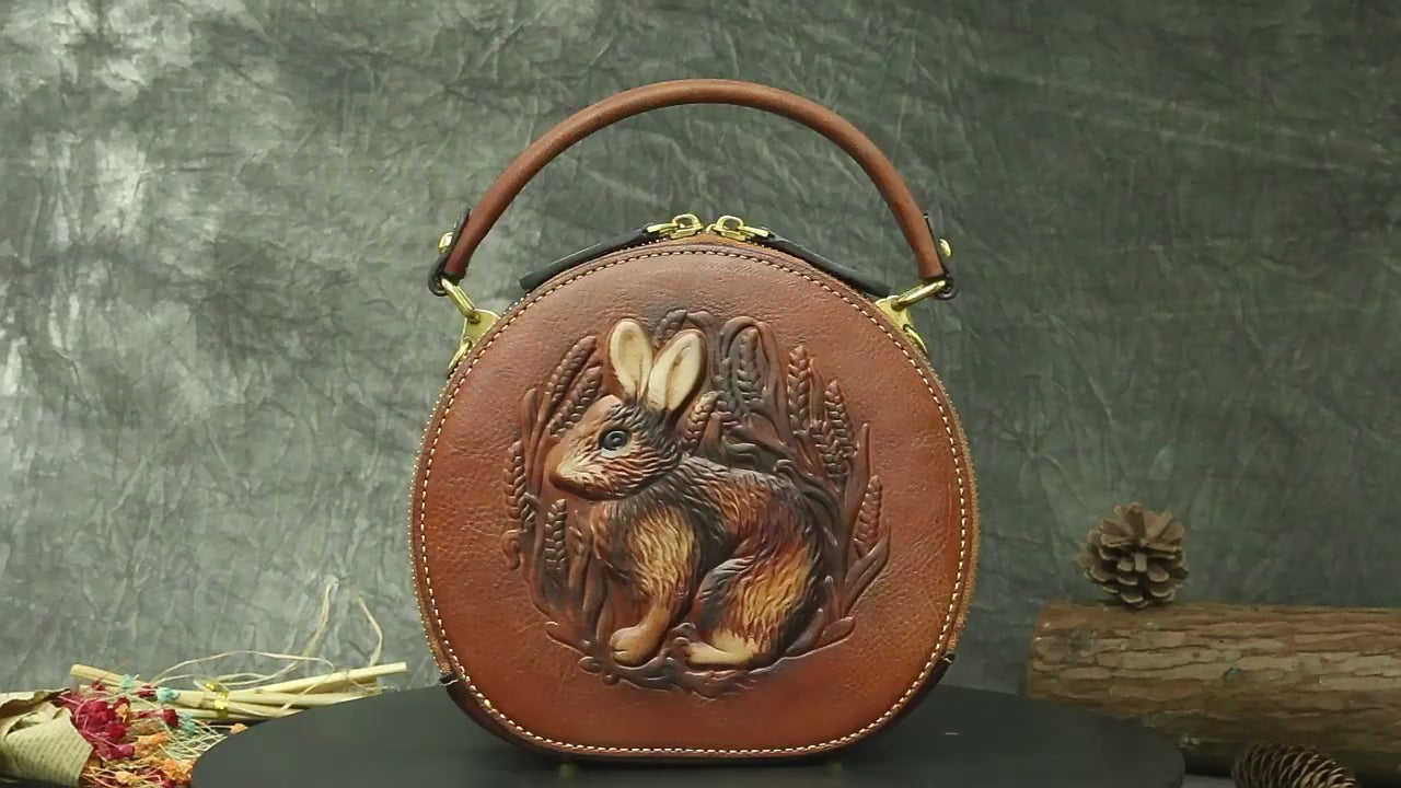 Leather Rabbit Louise Bag Light Brown