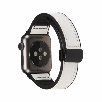 Magnetic Leather Apple Watch Strap