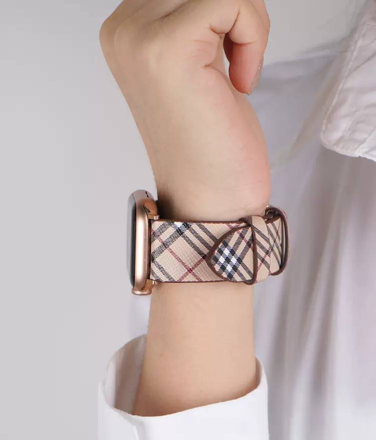 Checkmate Leather Apple Watch Strap