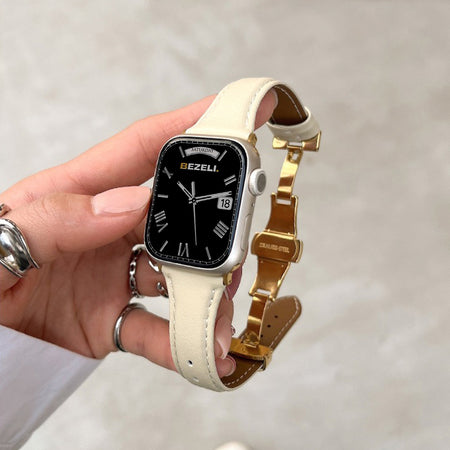 Slim Leather Strap for Apple Watch
