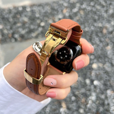 Slim Leather Strap for Apple Watch